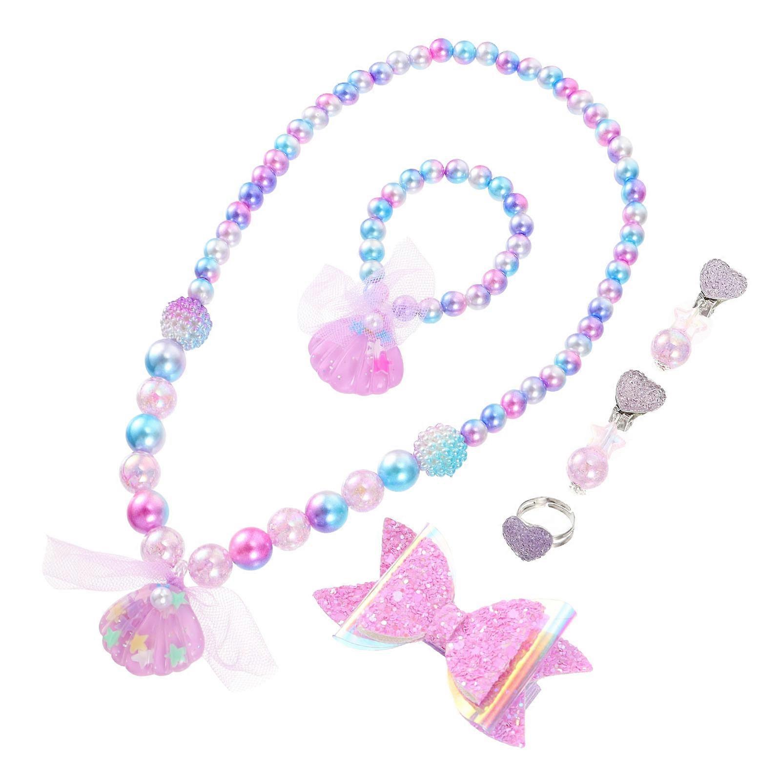 Dívčí šperky Set pro dekoraci během promoce a večírků včetně tvaru prstenu 6ks / sada