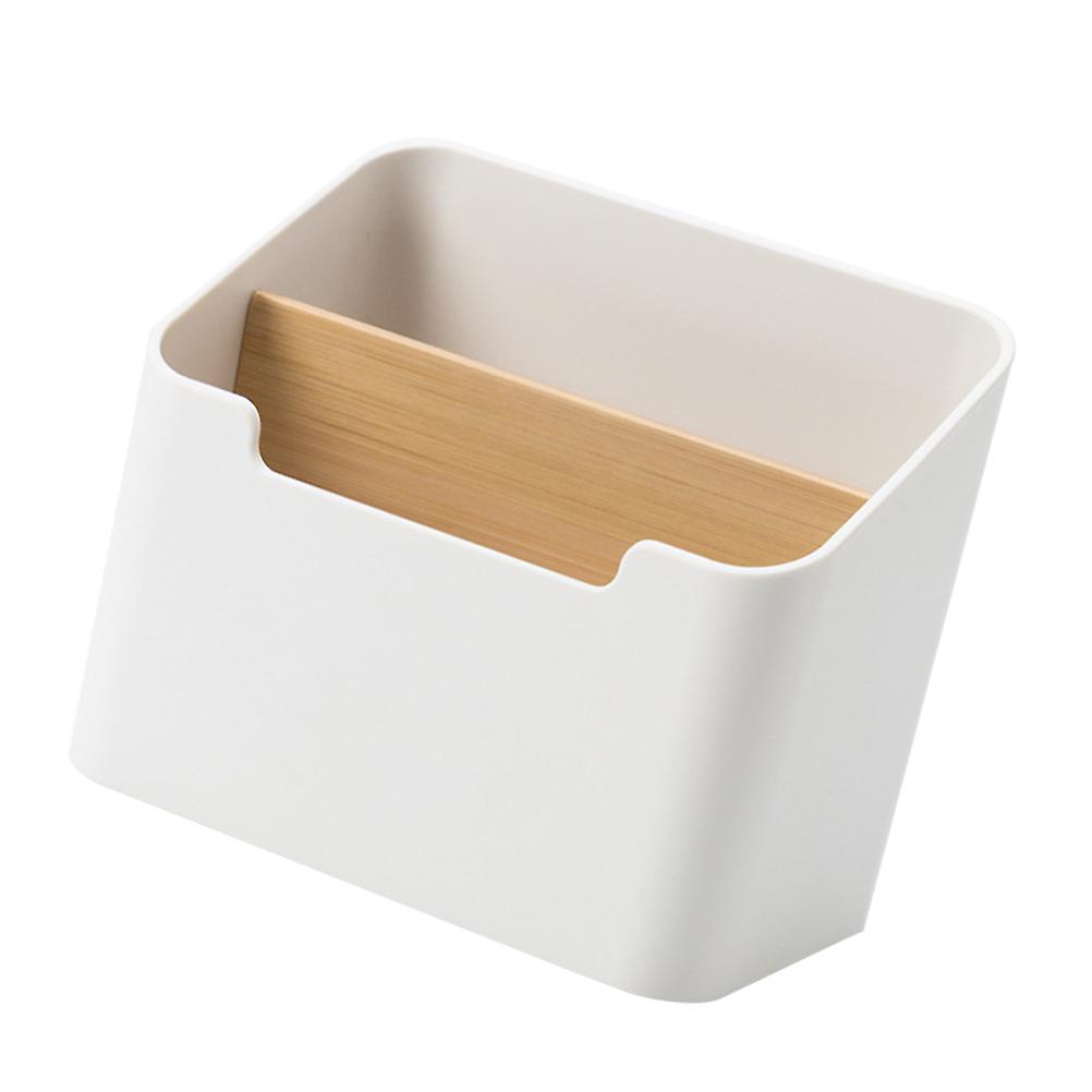 Remote Control Storage Box Desk Holder for Storage Use 1 Piece Bamboo Organizer
