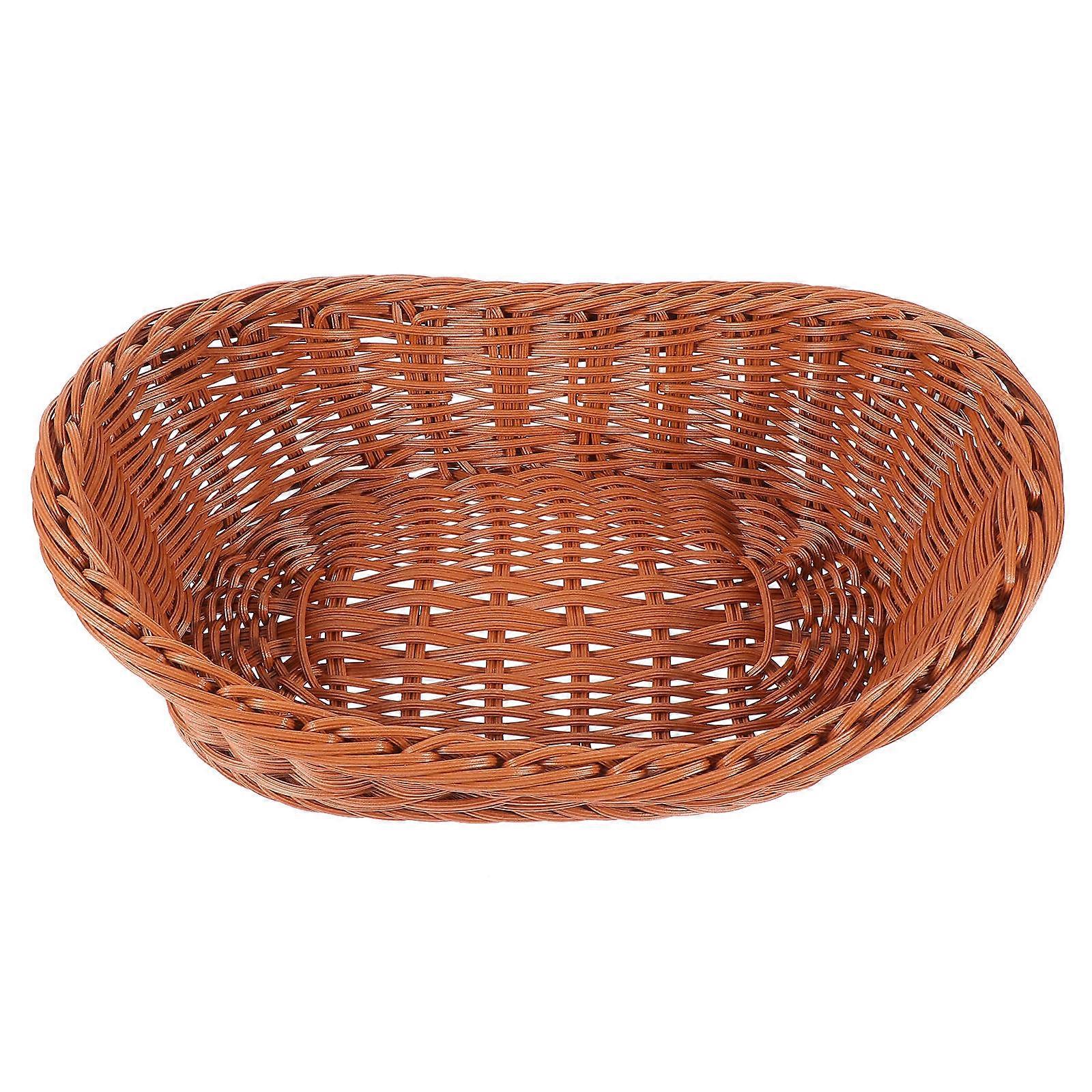Woven Storage Basket For Fruit And Snacks Suitable For Various Occasions With 26X17.5X8.5CM Dimensions 1Pack