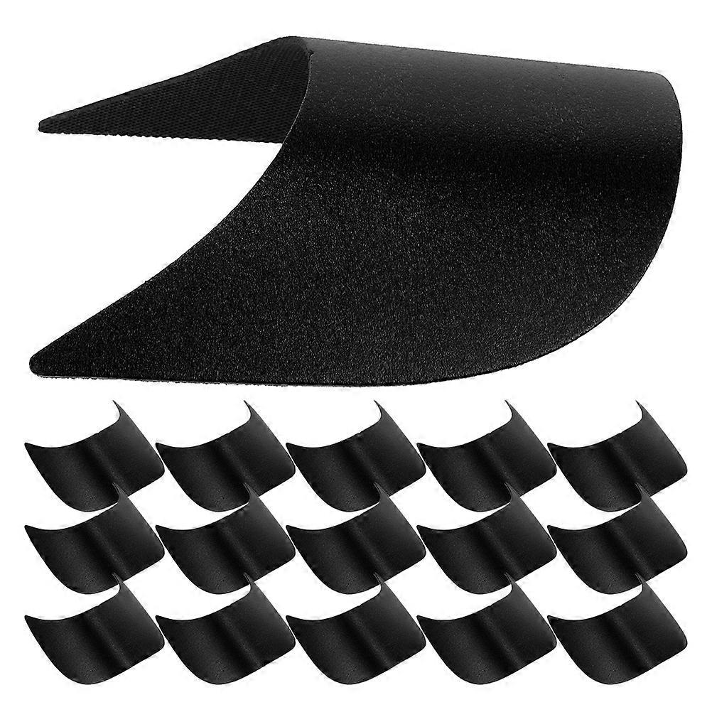 Baseball Cap Visor Inserts with PE Material Black Color for Hat Brim Support 30pcs