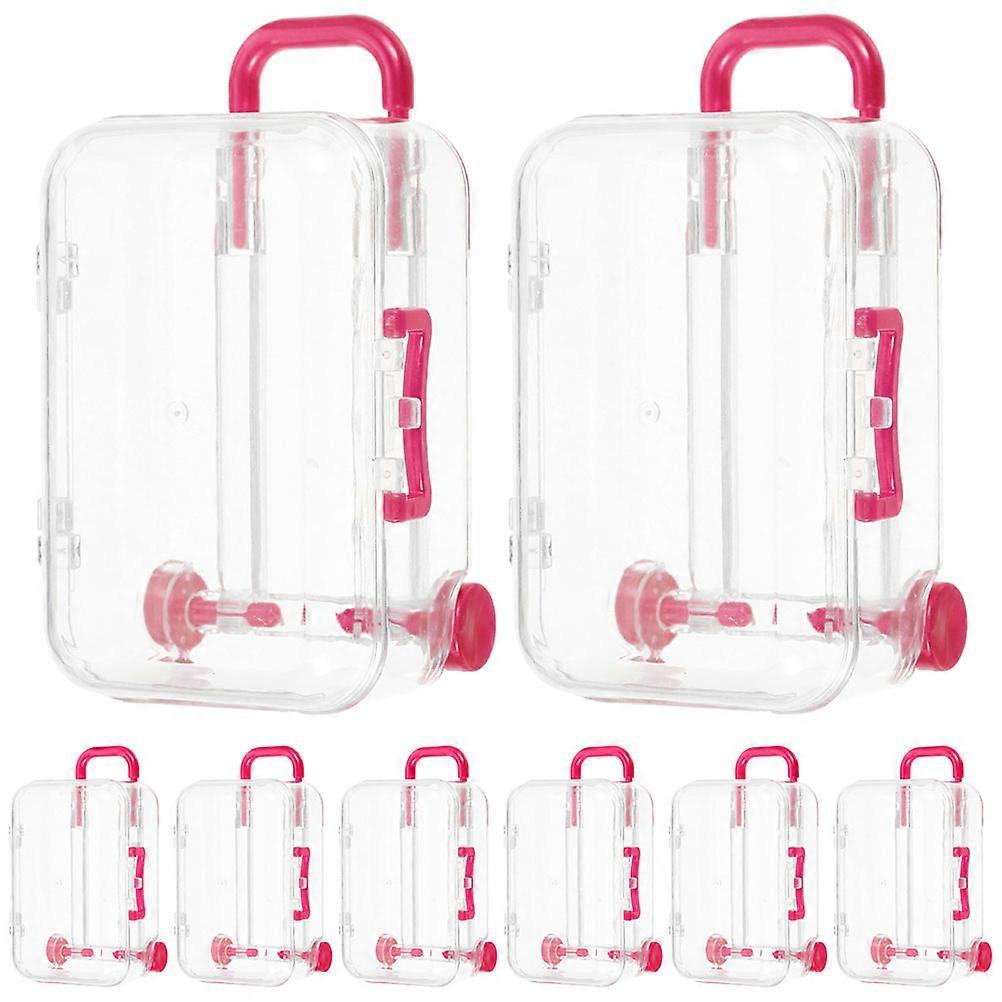 Rosy Suitcase Candy Boxes for Storage Use Small Boxes 24Pcs Set