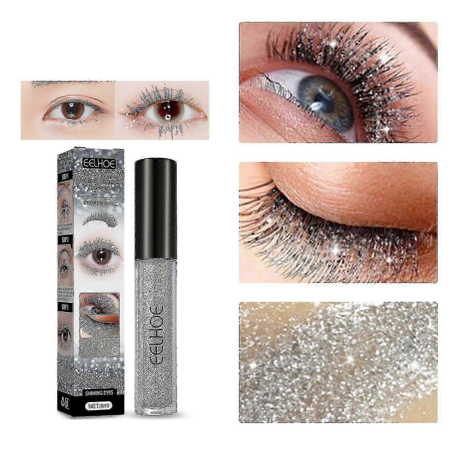 Flash Broken Diamond Mascara Fairy Flash Waterproof Lengthening Encryption