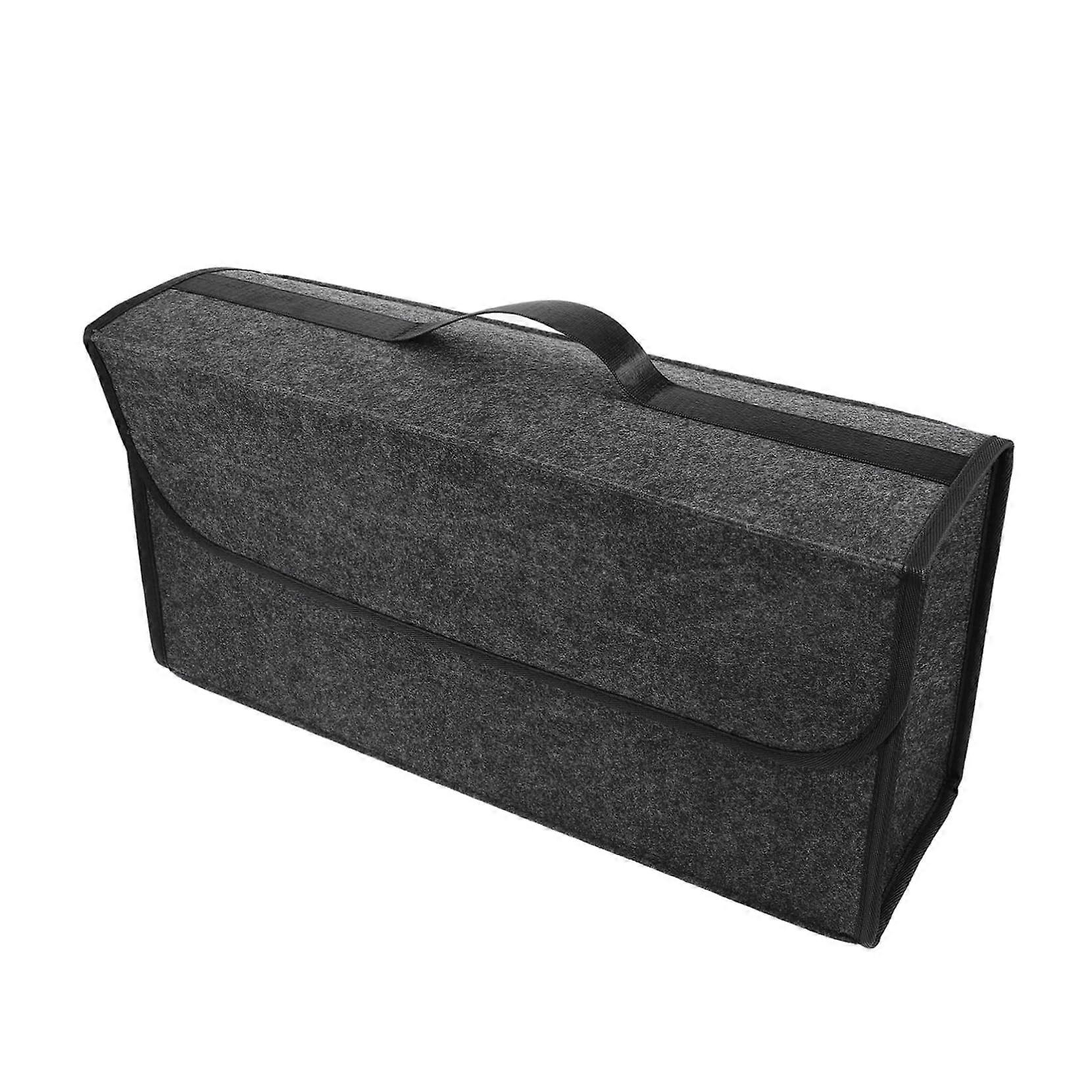 Storage Box SUV Cargo Organiser for Off-Road Vehicles, Dark Grey Car Boot Organiser Bag with Adjustable Dividers and Storage Compartments