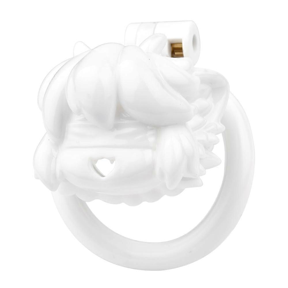Resin Chastity Cage Set with 4 Cock Rings and 1 Belt
