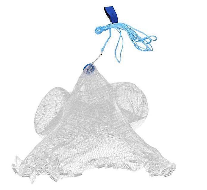 Cast Fishing Net: Bait Trap Fish Net 4ft/1.2m For Saltwater Freshwater Shrimp Easy Throw Monofilament Outdoor Wide Coverage