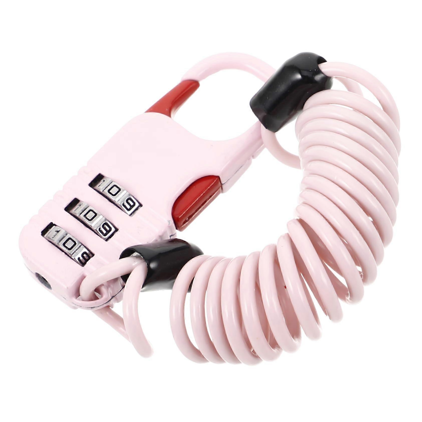 Bicycle Lock with Heavy-Duty Reusable Steel Chain Lock for Motorcycles, Scooters, Travel Luggage, and Anti-Theft Security