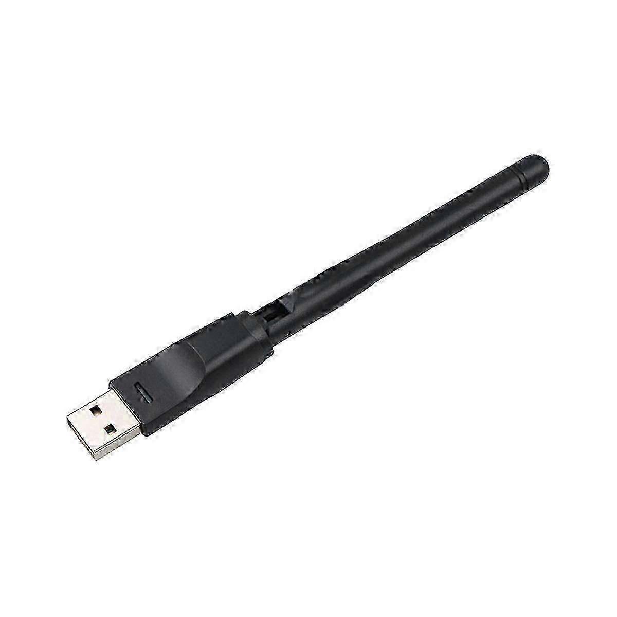 Portable 2.4GHz 150Mbps USB WiFi Adapter with RT5370 Chip featuring Antenna and WiFi Receiver for PC and TV Boxes