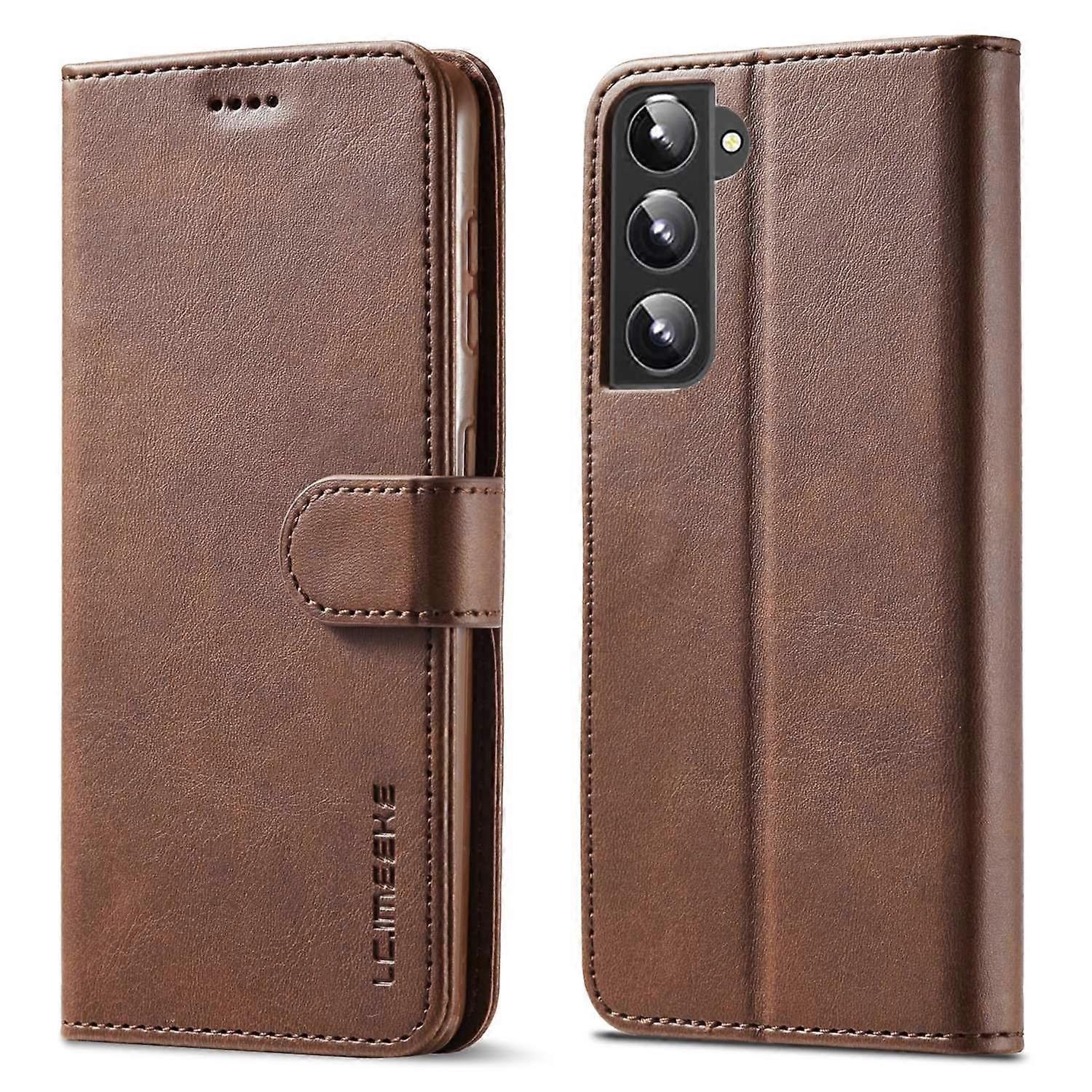 LC.IMEEKE Textured Wallet PU Leather Well-protected Flip Folio Stand Case Mobile Phone Case Cover fo