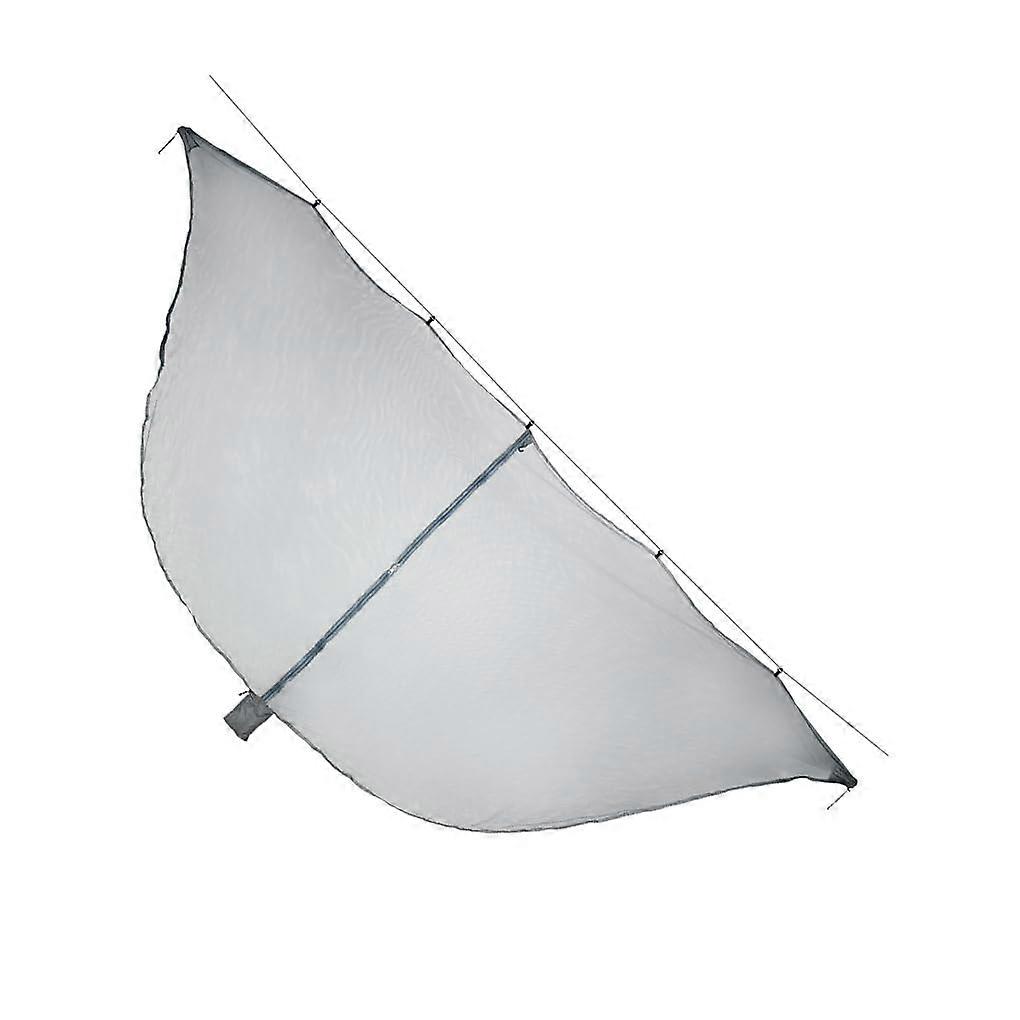 Outdoor Hammock 360 Degree Mosquito Net Separated Hanging Bed Zipper Hook Netting Cover Garden Camping, Gray Ref: 9646