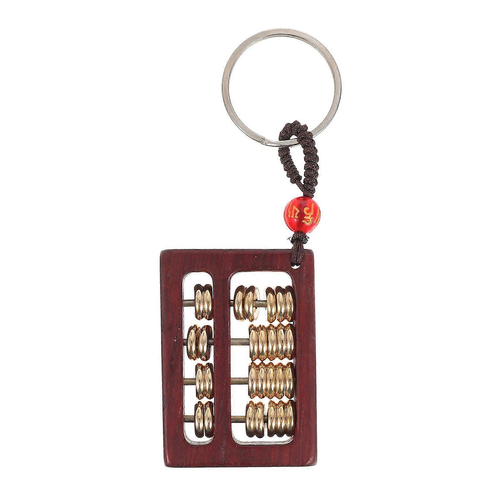 Mini Abacus Keychain Pendant Exquisite Abacus Modeling Statue Ornament Keys Hanging Decor