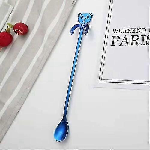 Cute Bear Spoon Long Handle Spoons Coffee Drinking Tools