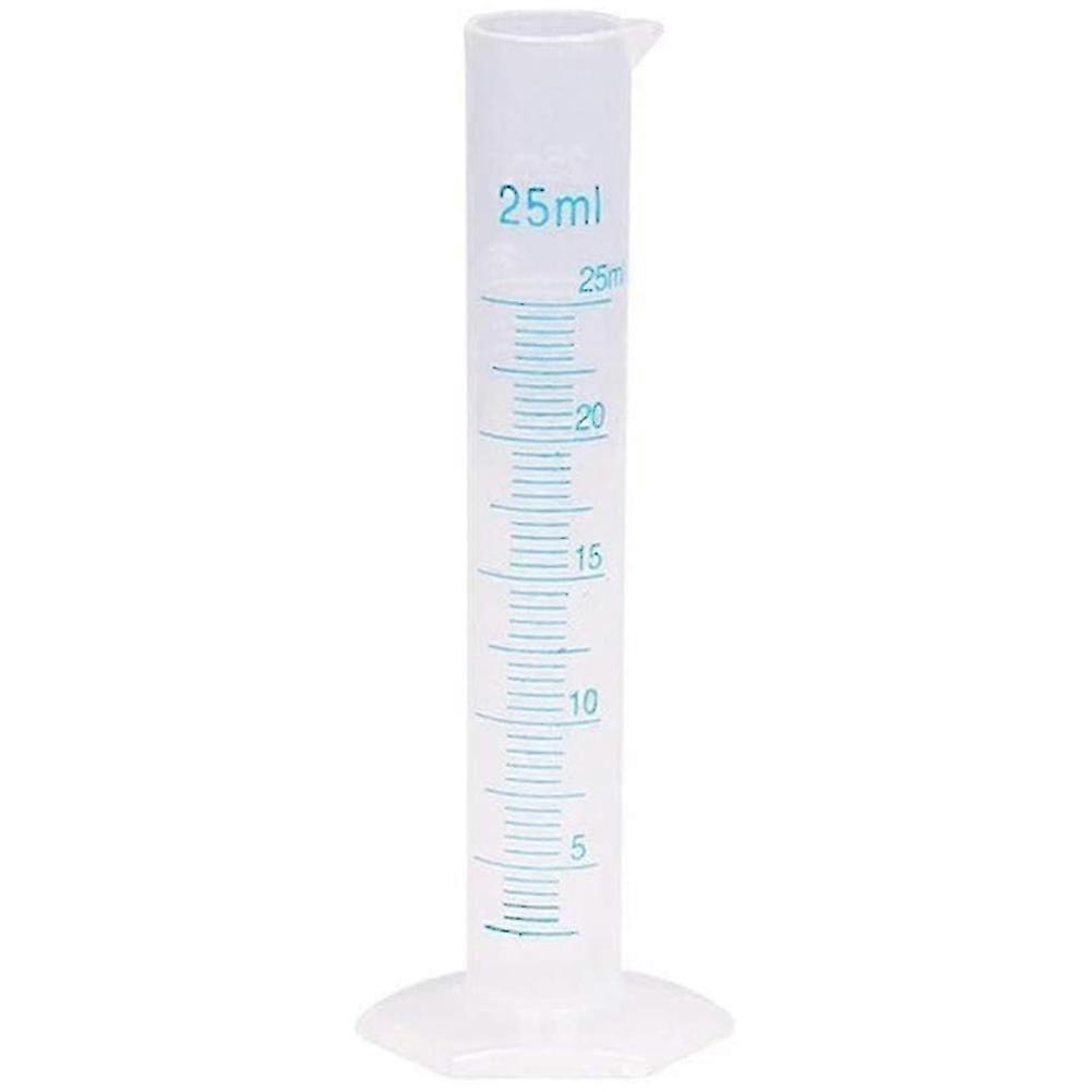Measuring Cylinder Plastic Graduated Tube Tool for Lab(25Ml)