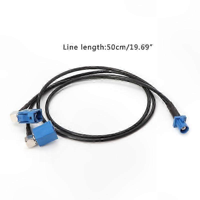 Y-Type Splitter Cable with Fakra C Male to Dual Fakra C Female RG174 Connector Adapter