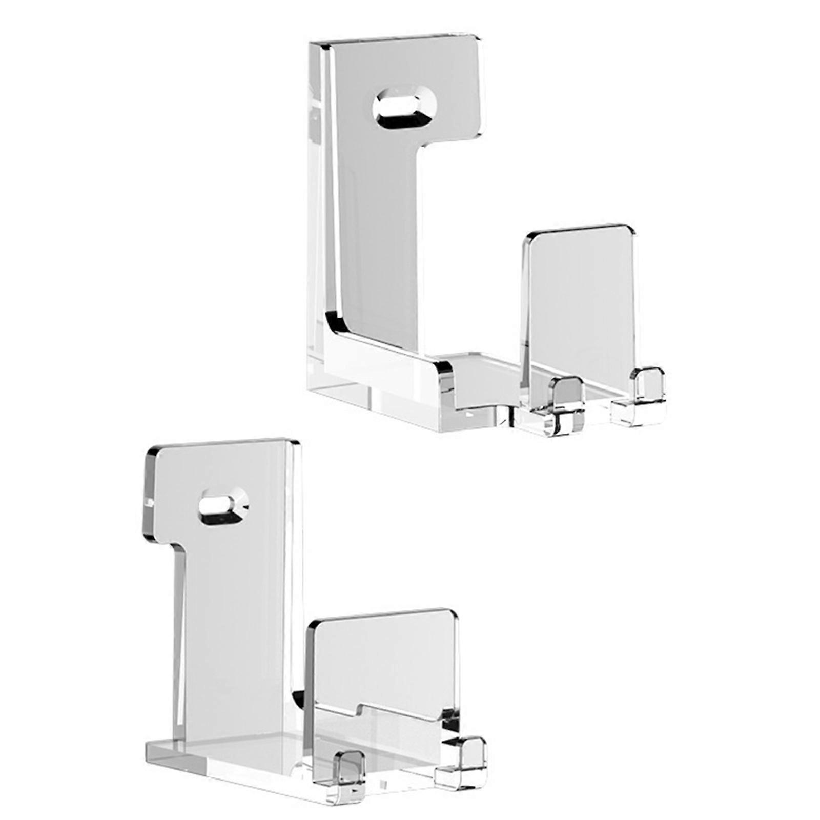 ABS Construction Tool Less Installation Wall Mount Organizers Secure Hanging Bracket Rack Stand For SW2 Multiple Devices  Clear
