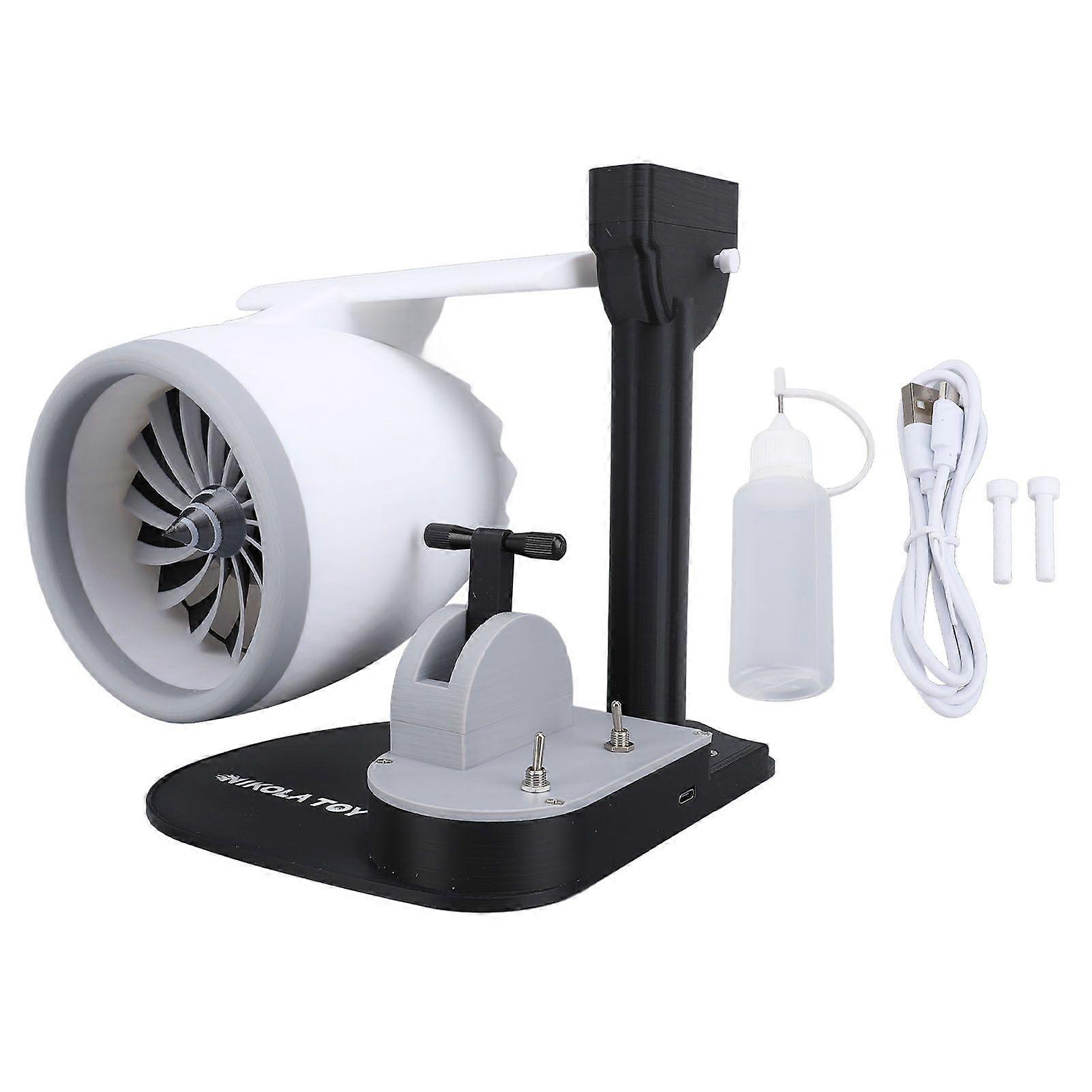 USB Desk Fan Creative Turbofan Engine Shaped Small Table Cooling Fan Personal Fan with Humidifying Spray Red
