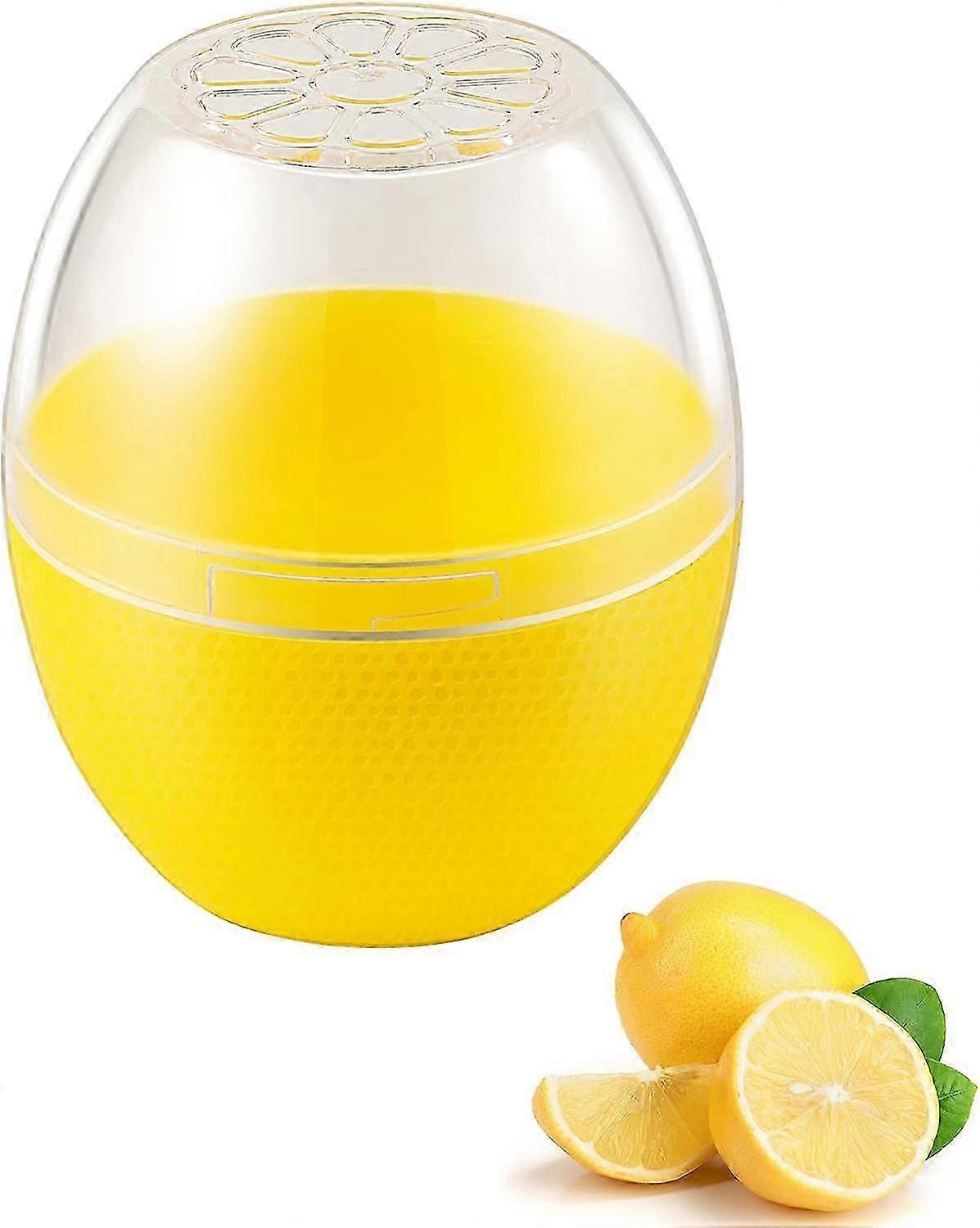 Lemon Storage Containers,Reusable Lemon Keeper for Refrigerator, Individual Lime Saver Holder Organizer for Fridge