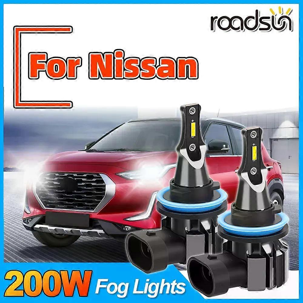 Roadsun Fog Lights 6000K For Nissan Built-in Driver CSP 12V Quest ROGUE Sentra Tiida Titan Versa Xterra X-Trail T30 T31 T32 2PCS