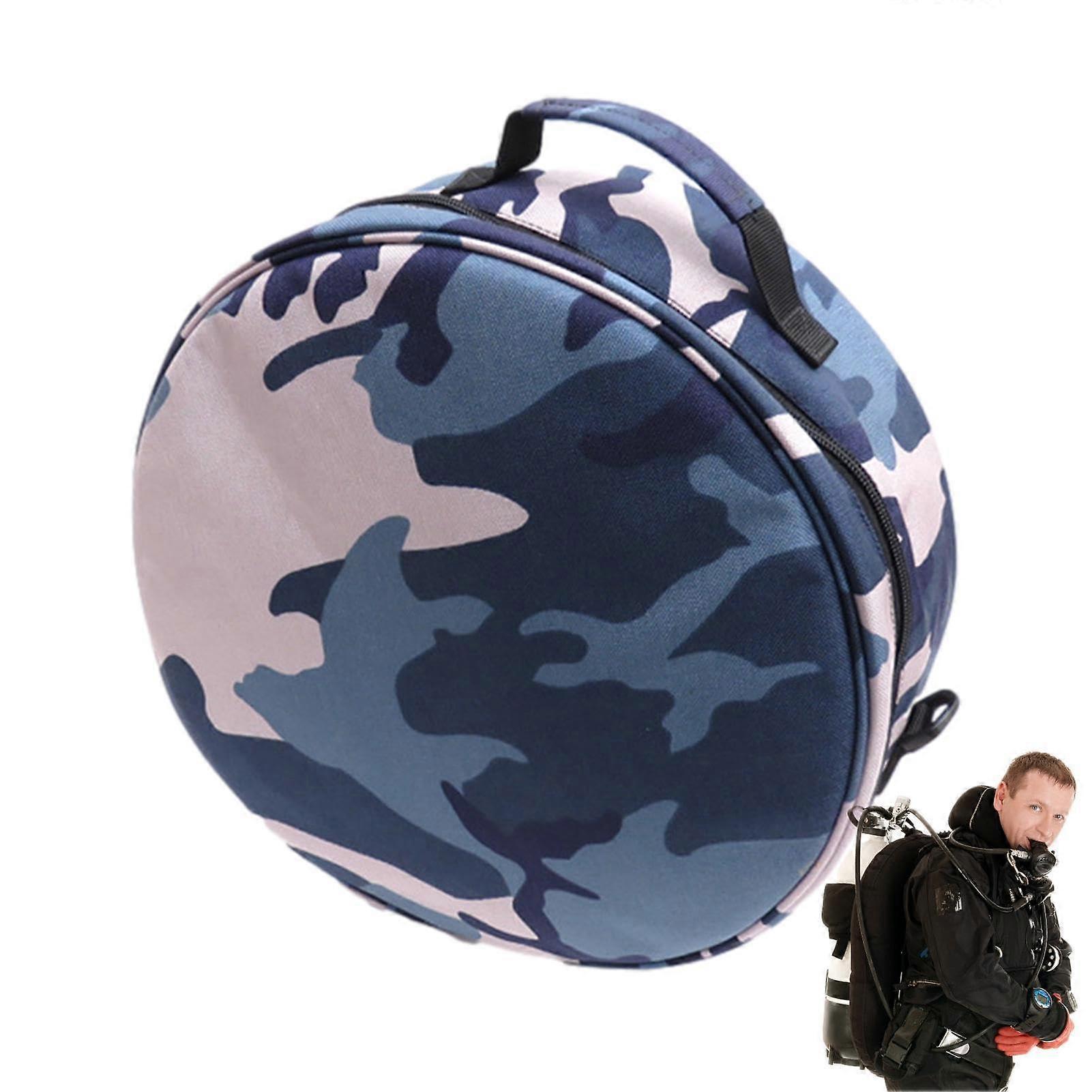Scuba Regulator Bag with Zipper | Portable Diving Regulator Storage Pouch | Marine Camouflage with Detachable Shoulder Strap
