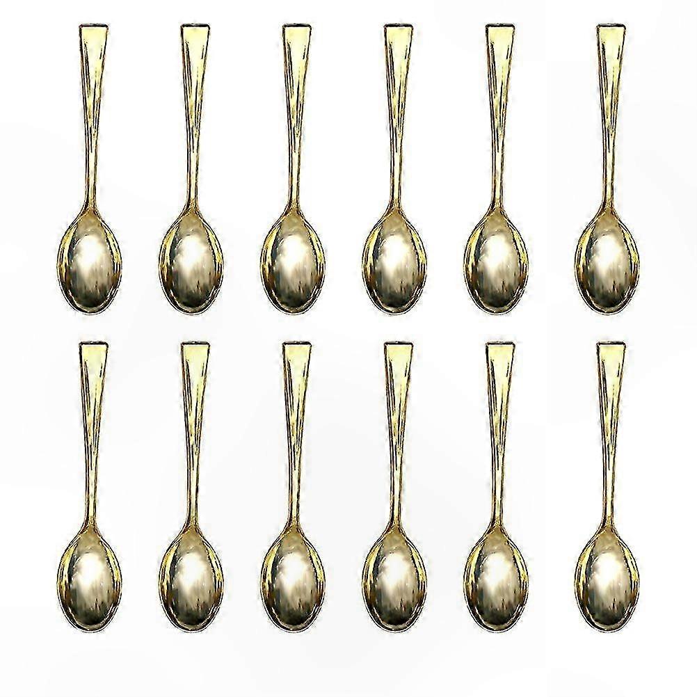 Mini Dessert Spoons, 48 Pack - Ideal for Ice Cream, Parties, and Picnics, Disposable Plastic Utensils