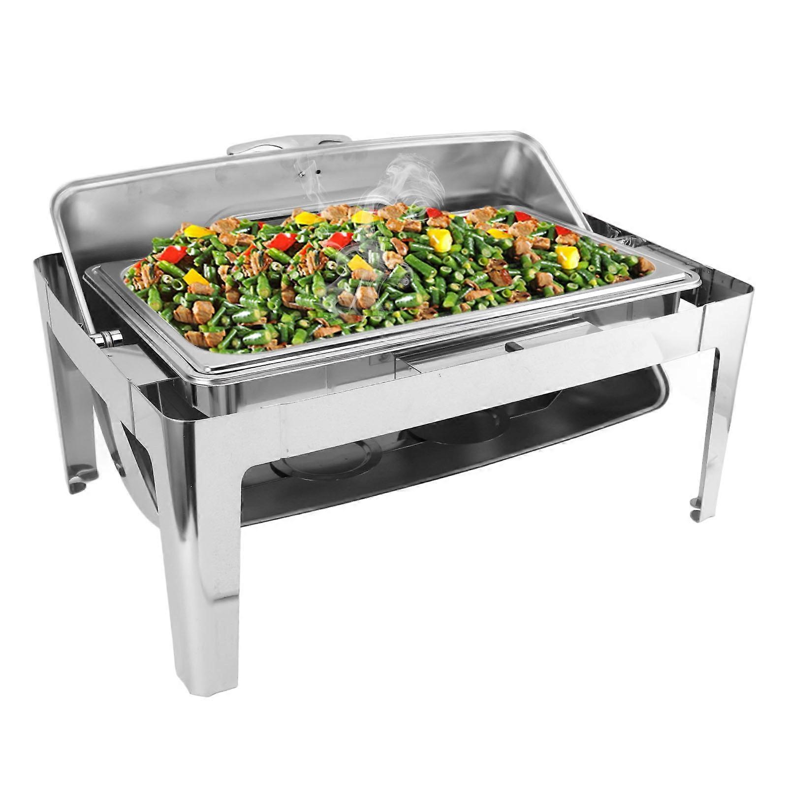 Ensemble de buffet de réchauds en acier inoxydable 9L 64x44x27cm