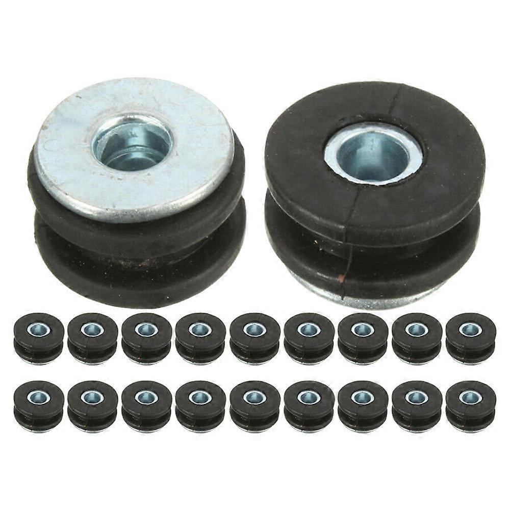 Rubber Grommets Kit for Motorcycles, Gasket Rings, Vibration Isolation Pads, Anti-Vibration Bushings for Fairings