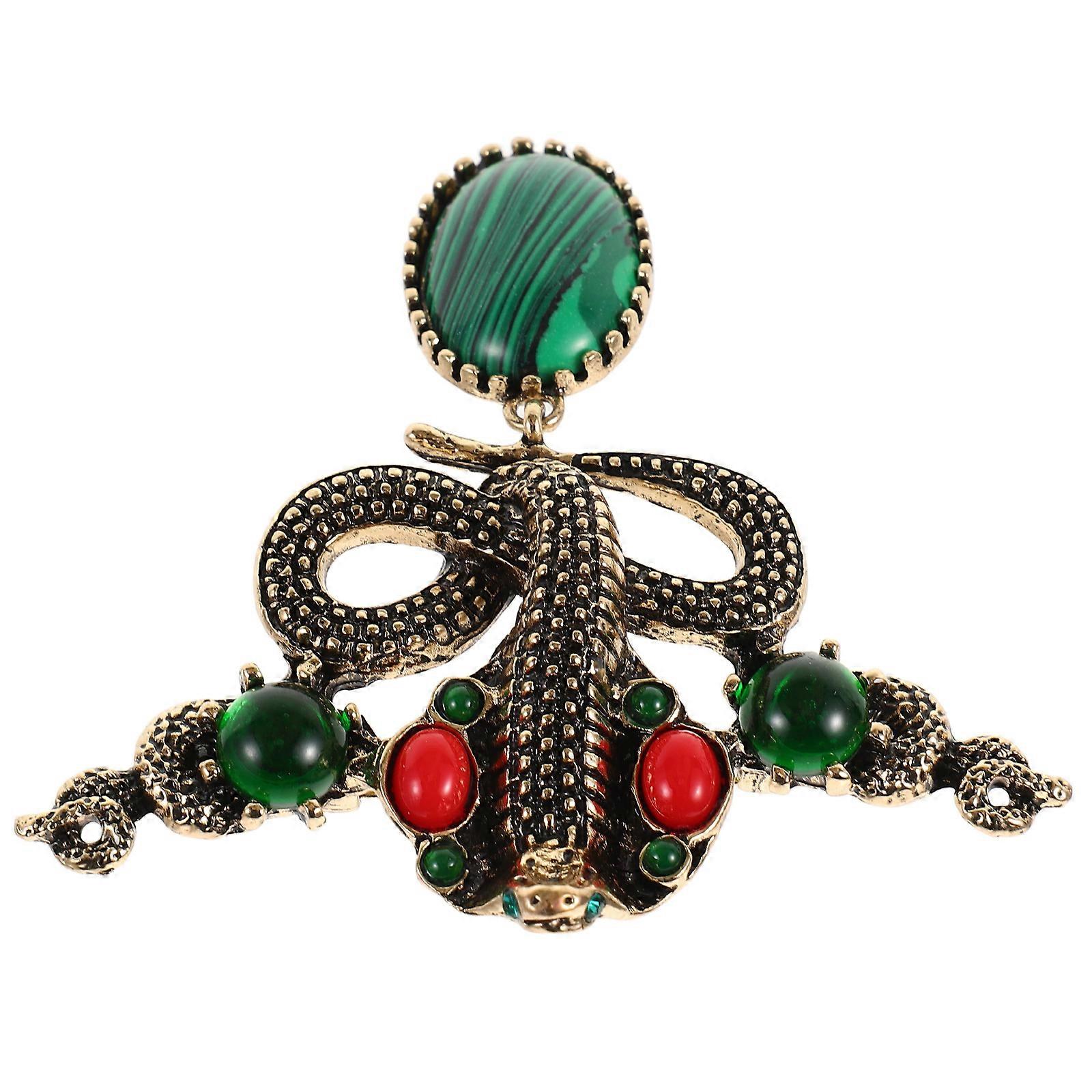 Snake Brooch Pin Retro Animal Corsage Minimalist Style For Suits Jackets Dresses Various Occasions 1Pack