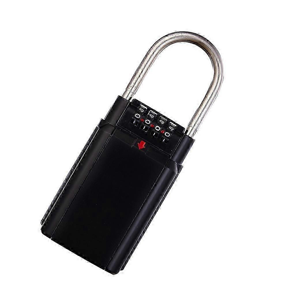 Password Key Box Wall Mounted Key Lock Box House Key Storage Black 1Set