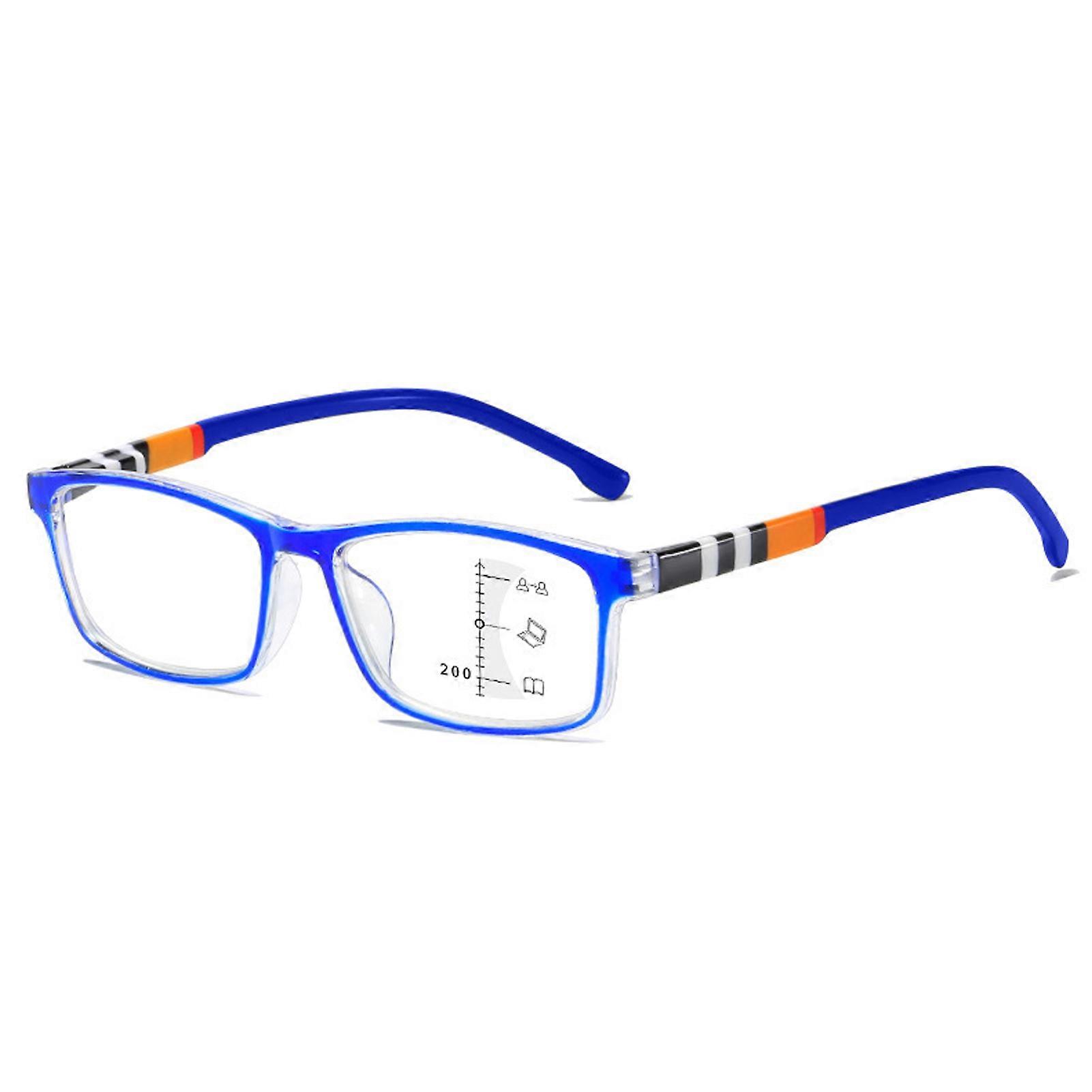 Progressive-Type Presbyopic Glasses, High-definition Anti-blue Light Reading Eyeglasses, for Women/Man