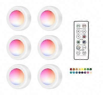 6 Pack LED Spotlights with Remote Control - Top Rated in Tests