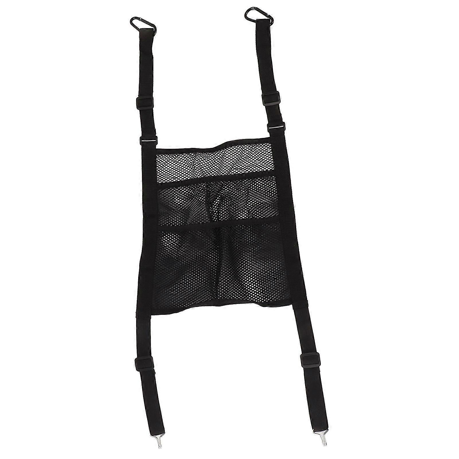 Car Net Bag Barrier 3 Layer Stretchable Universal Backseat Mesh Organizer Dog Children Barrier Suitable for Cars SUVs