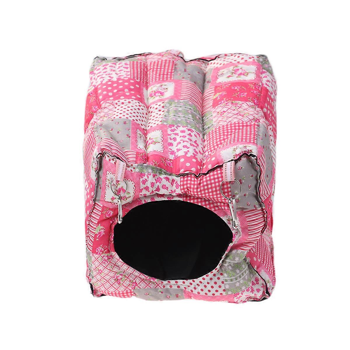 Pet Supplies Cozy Warm Hammock Hanging Bed Pink