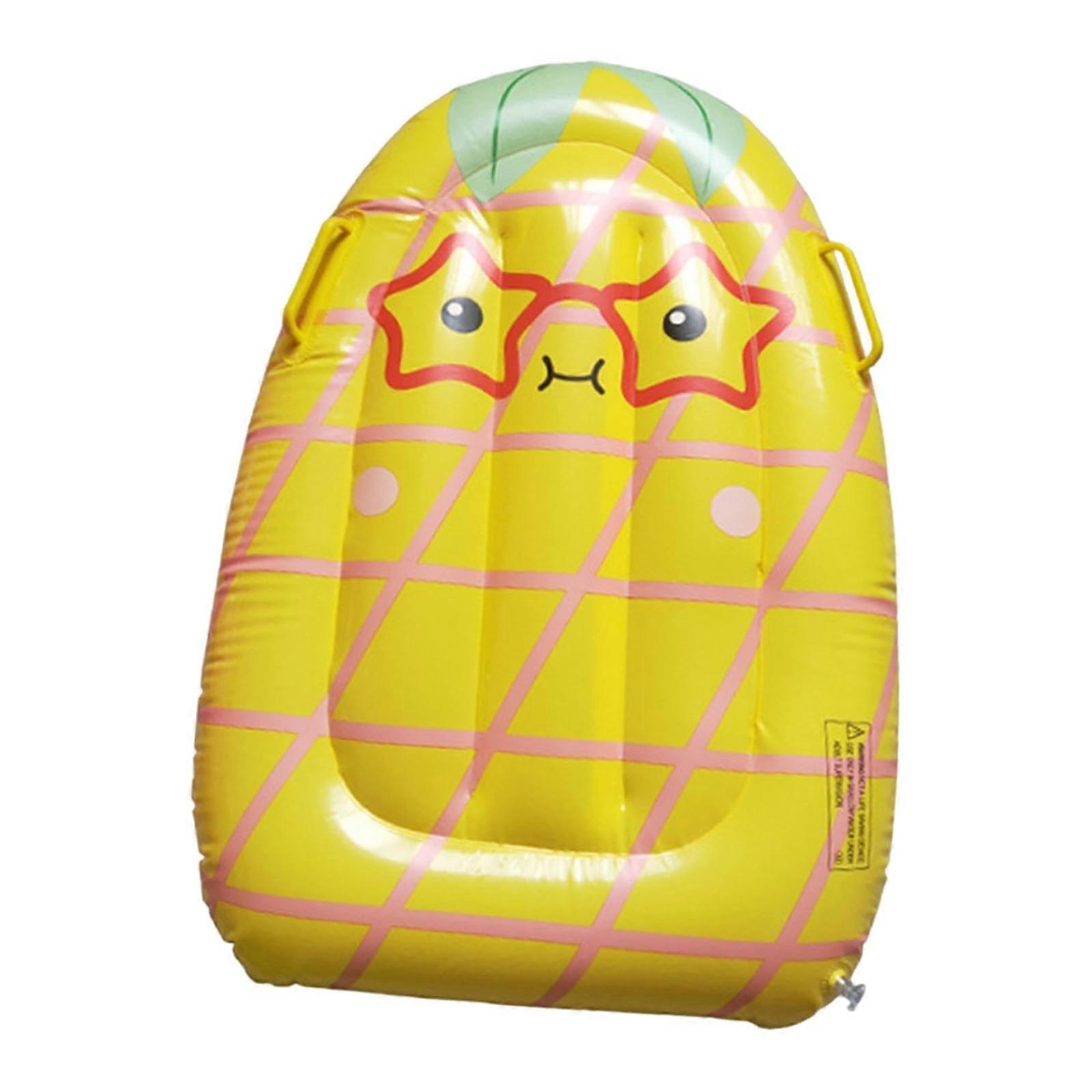 Children's Inflatable Kickboard With Handle For Pool And Beach Use PVC Material One Size Bright Blue