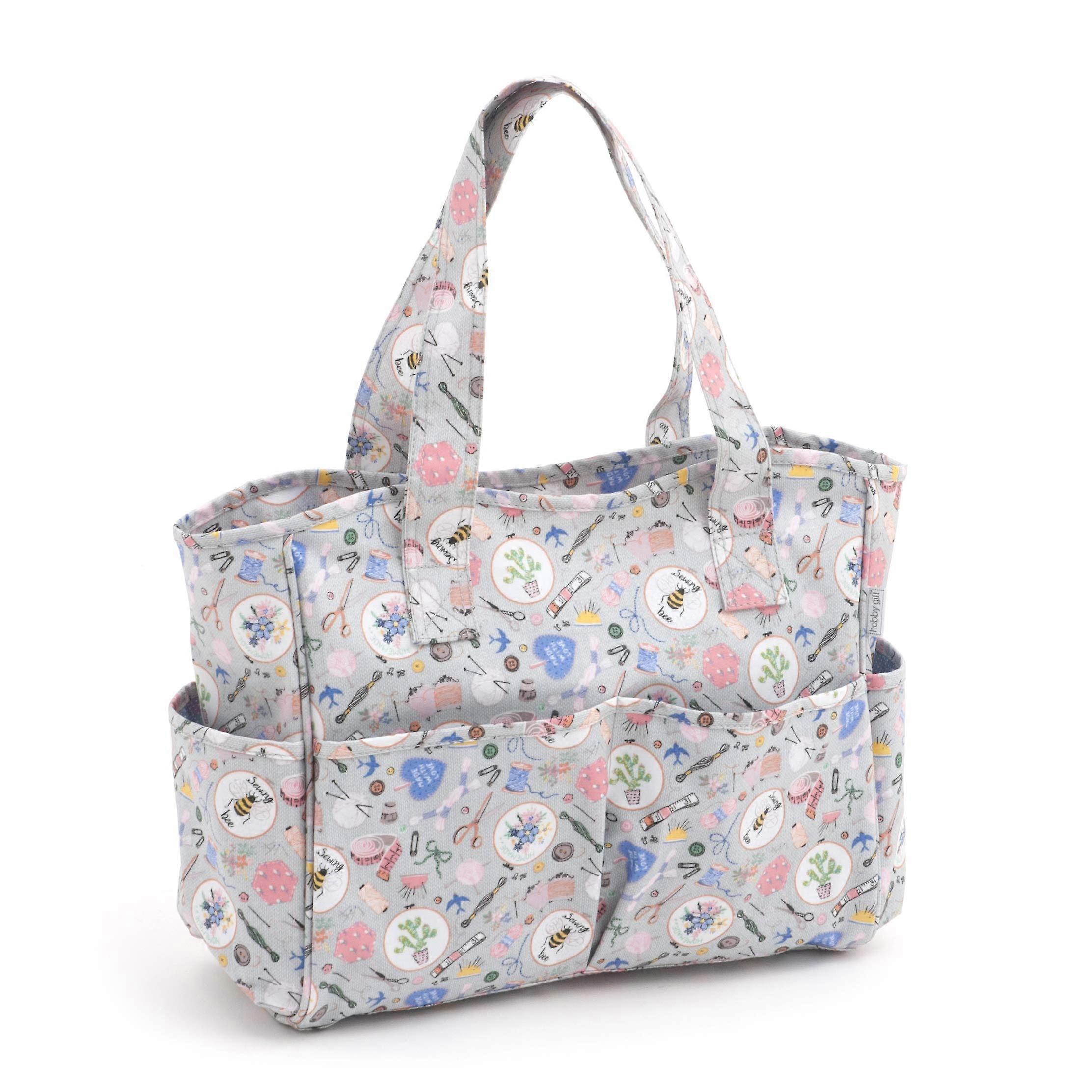 Exclusive Craft Bag Shoulder Bag For Knitting Yarn Storage Organizer 13 x 34.5 x 29 cm Homemade