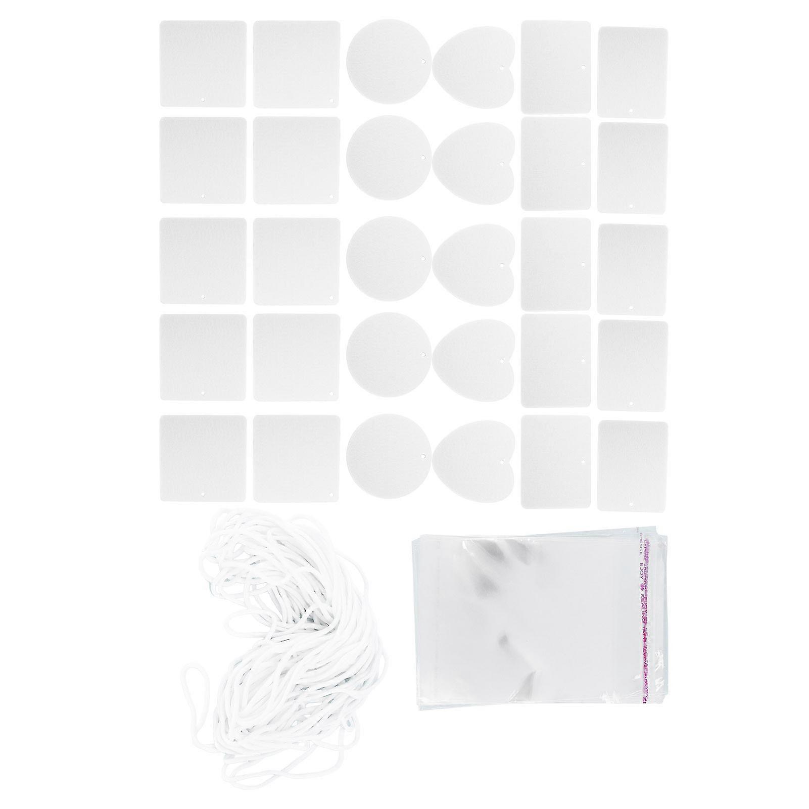 30Pcs Felt Sheets DIY Handmade Aromatherapy Hanging Pendants