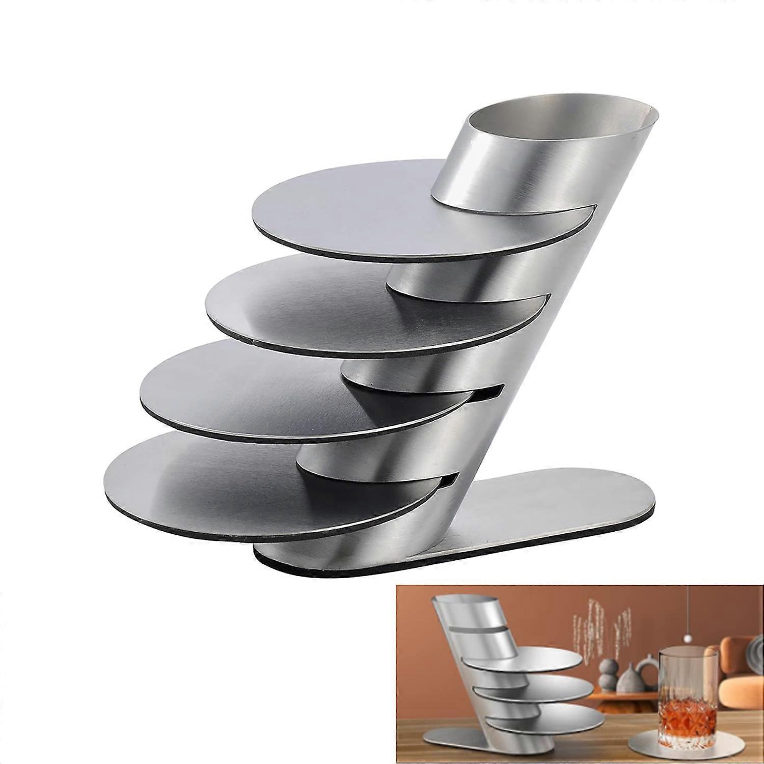 Cup Coasters Cup Coasters Set with Decorative Rack , Set of 4