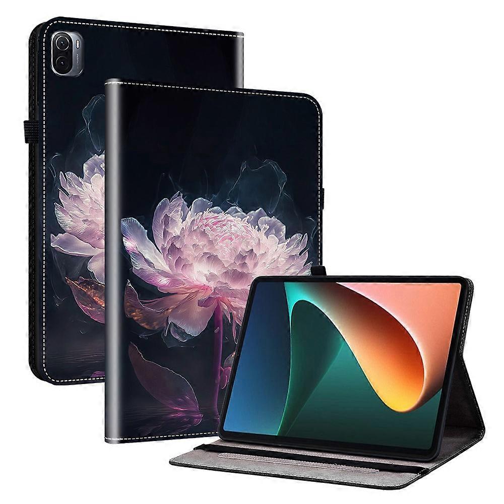 Compatible For Xiaomi Pad 5 / Pad 5 Pro Tablet Case Stand PU Leather Pattern Print Shockproof Cover