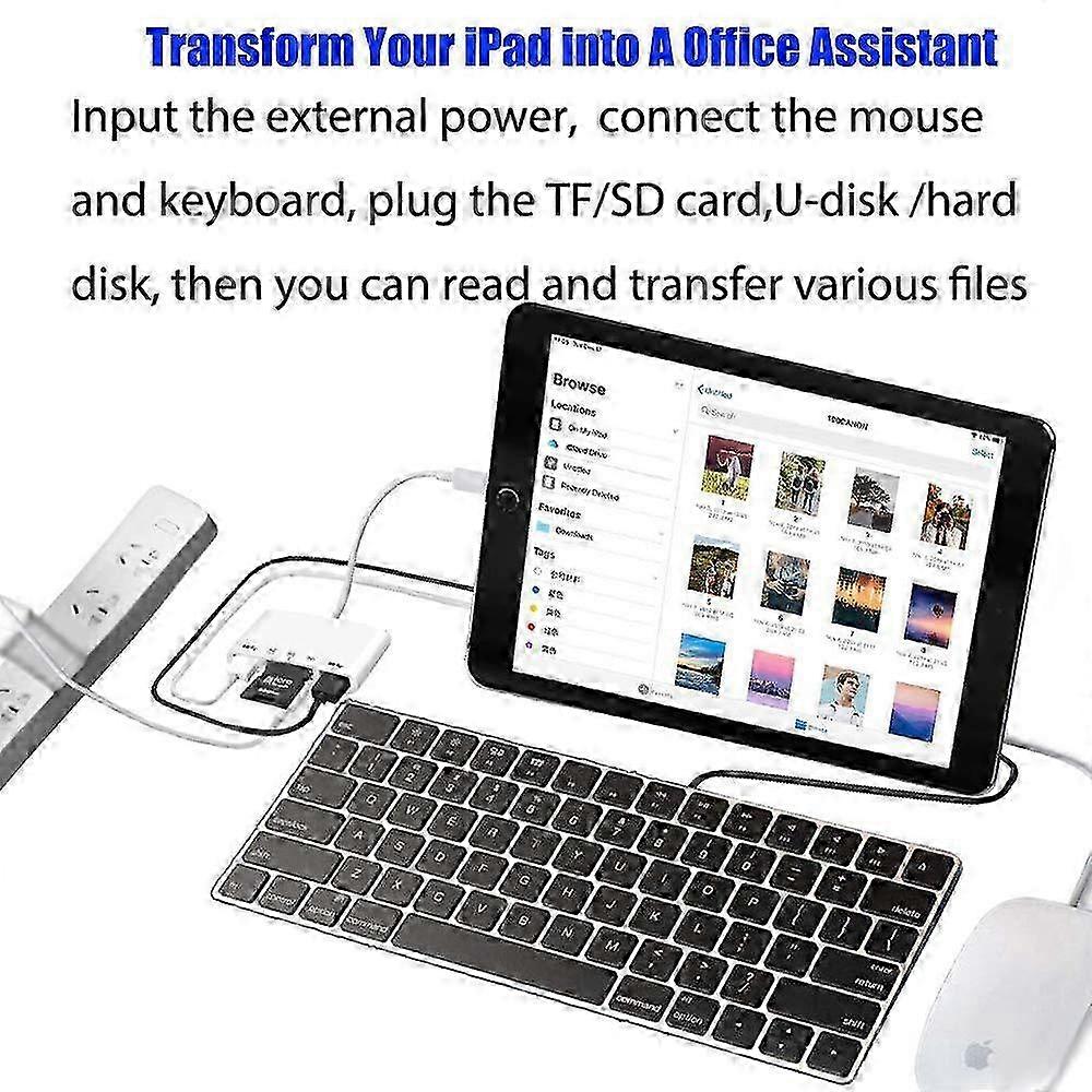 5-in-1 Lightning Multi-function Camera Memory Card Reader Adapter
