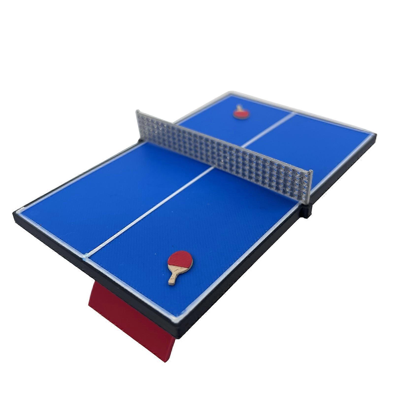 1:12 Scale Miniature Table Tennis Table Micro Landscape Mini Table