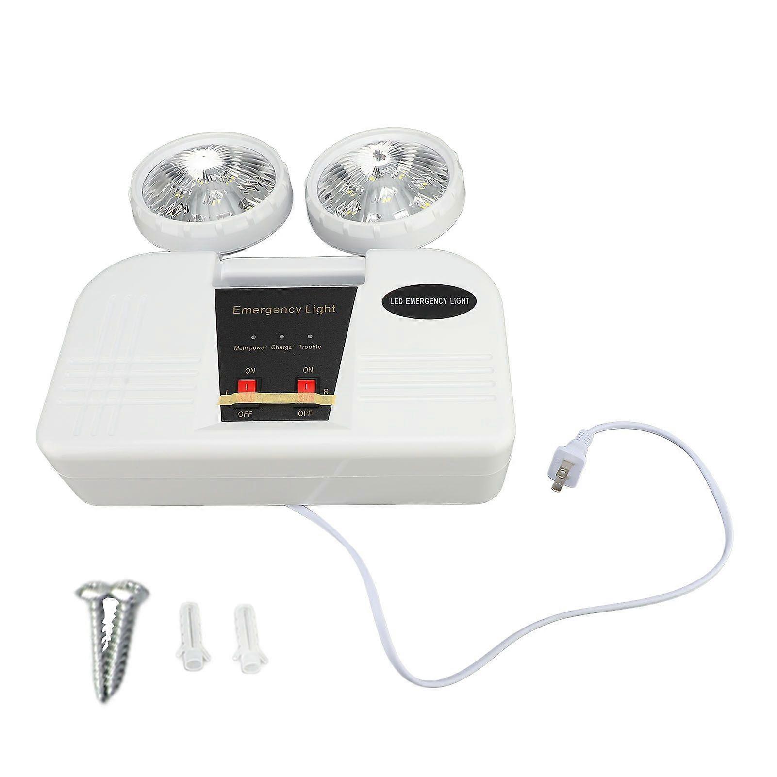 ضوء الطوارئ 2 رأس أبيض ساطع 9W إضاءة الطوارئ LED للأعمال المكتبية