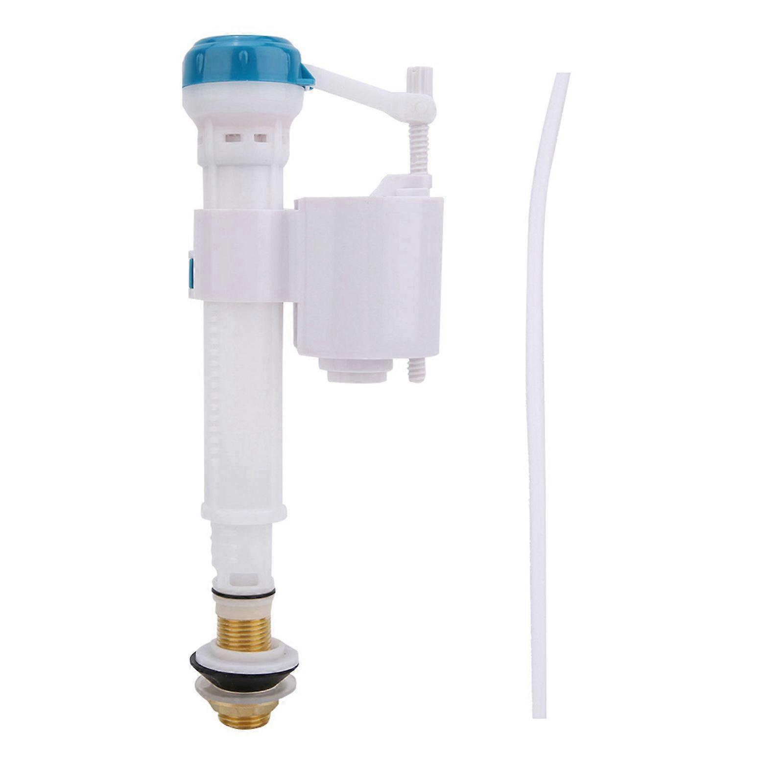 Toilet Push Button Fill Valve Dual Flush Cistern Syphon Bathroom Blue White G1/2(Copper)