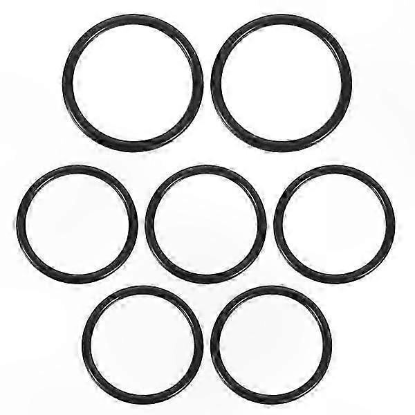 7-Piece Crystal Singing Bowl Accessory Set with Rings and Gaskets for Meditation and Sound Therapy Practice