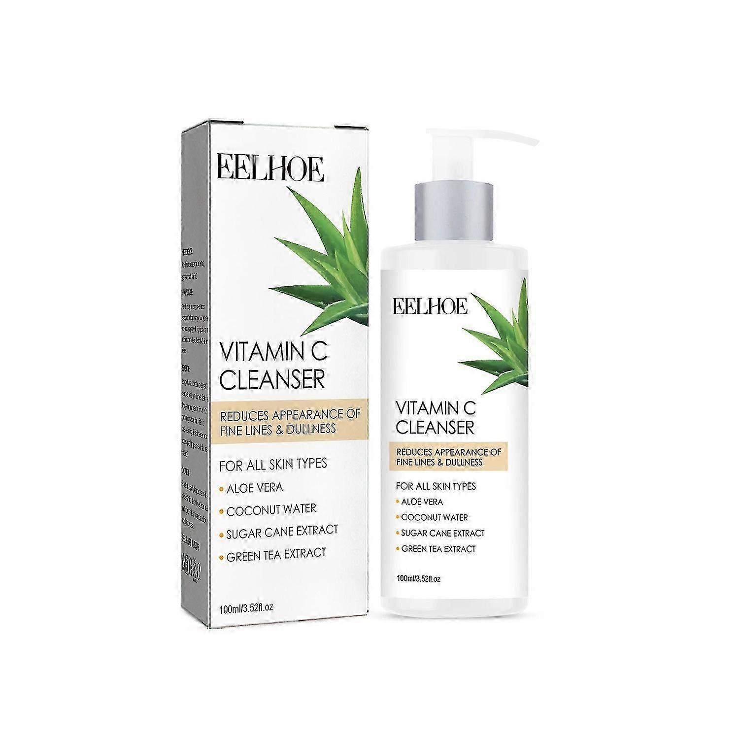 EELHOE Vitamin C Facial Cleanser Deep Cleansing Repairs Dull Skin, Tightens Pores, Moisturizes and W