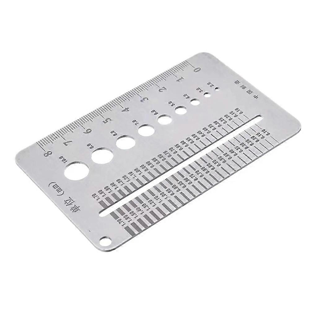 Bolt Screw Gauge Card Portable Crack Width Ruler Tools
