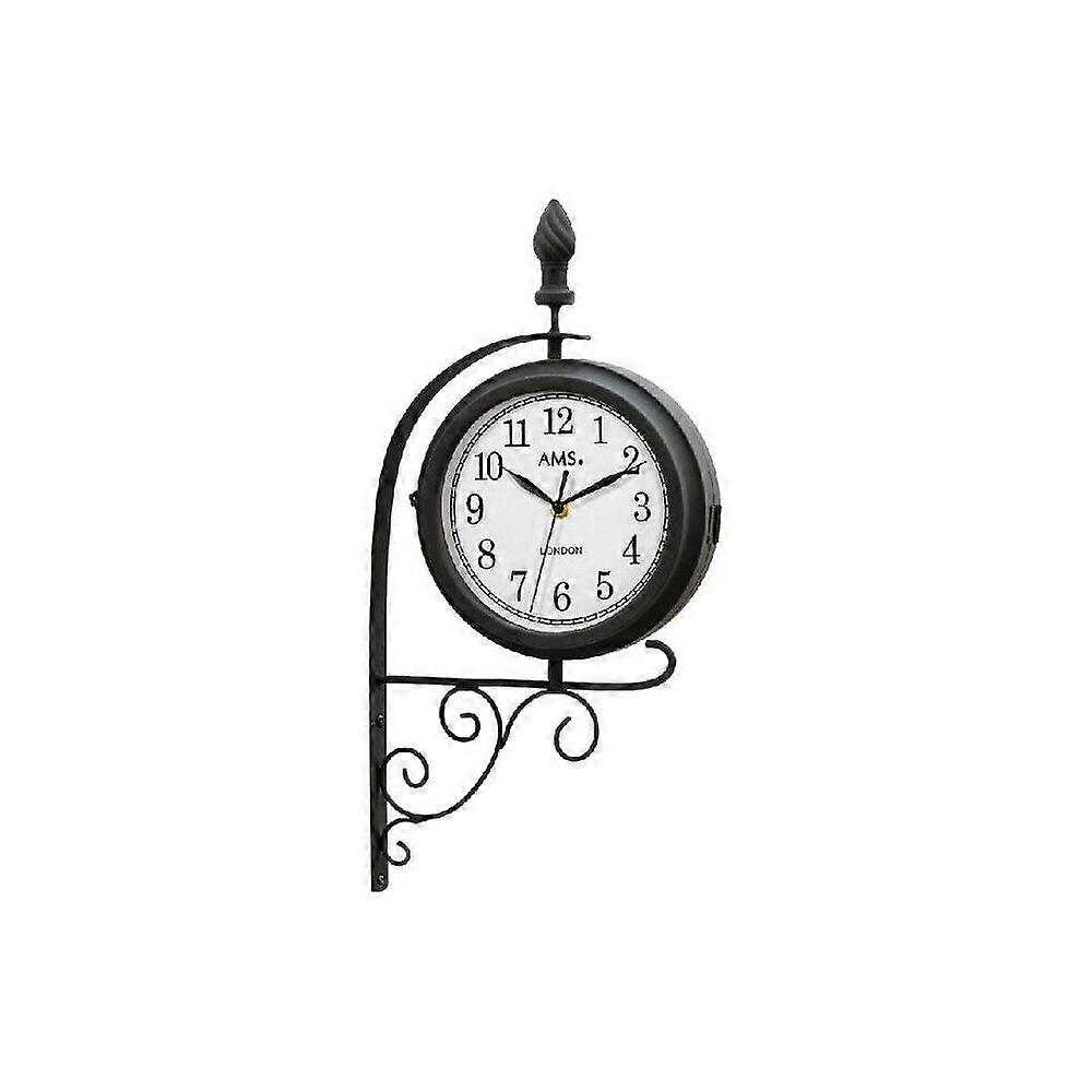 dwustronny zegar ścienny AMS - 9433