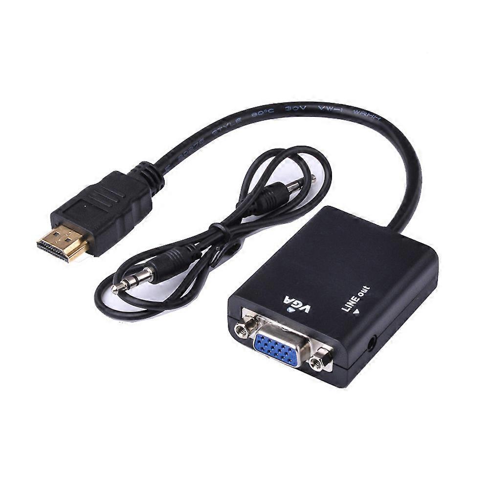 Conversion Cable to Vga Adapter for Converting Signal with 3.5mm Audio Output