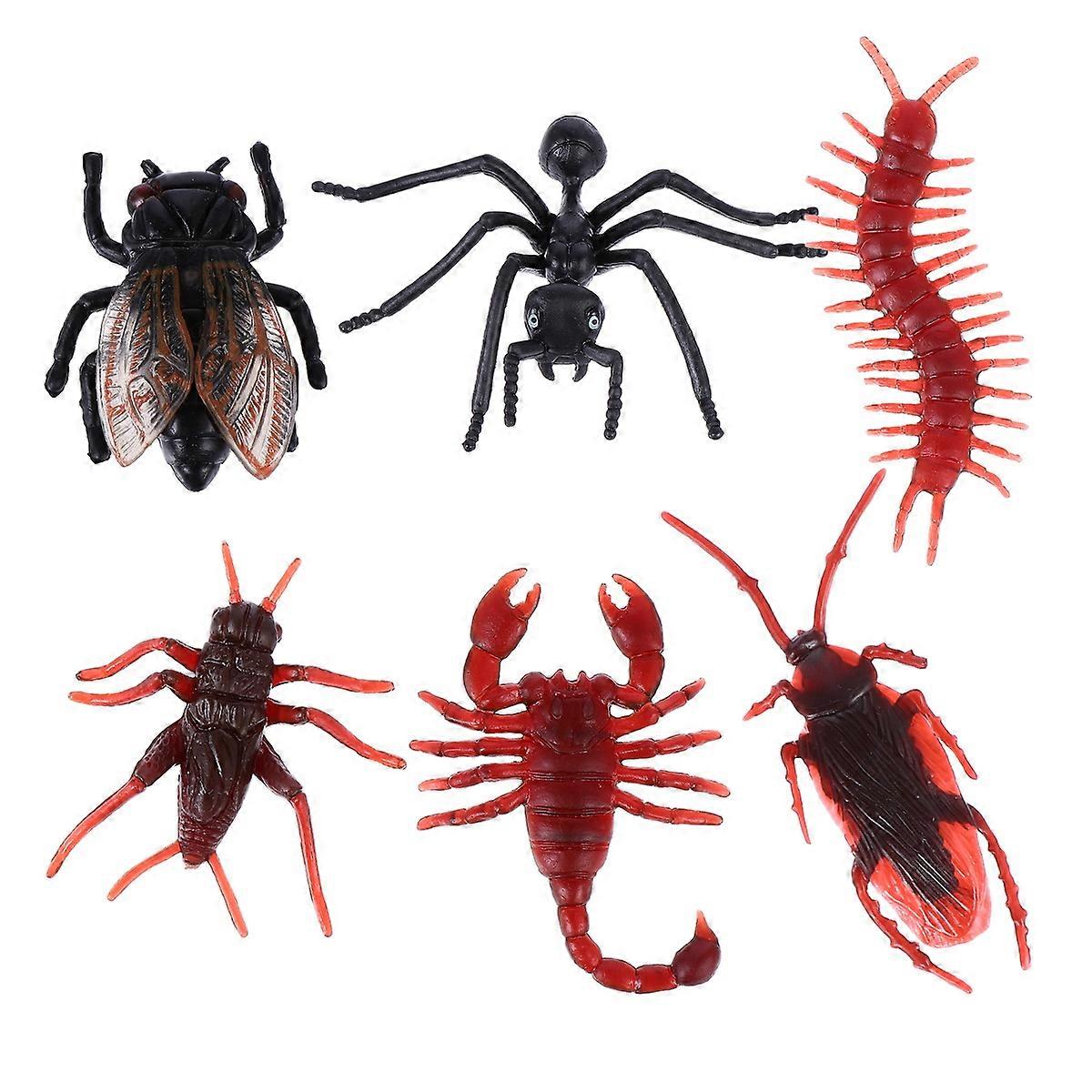 Simulation Insect Model Toy Plastic Decoration 60Pcs Realistic Prank