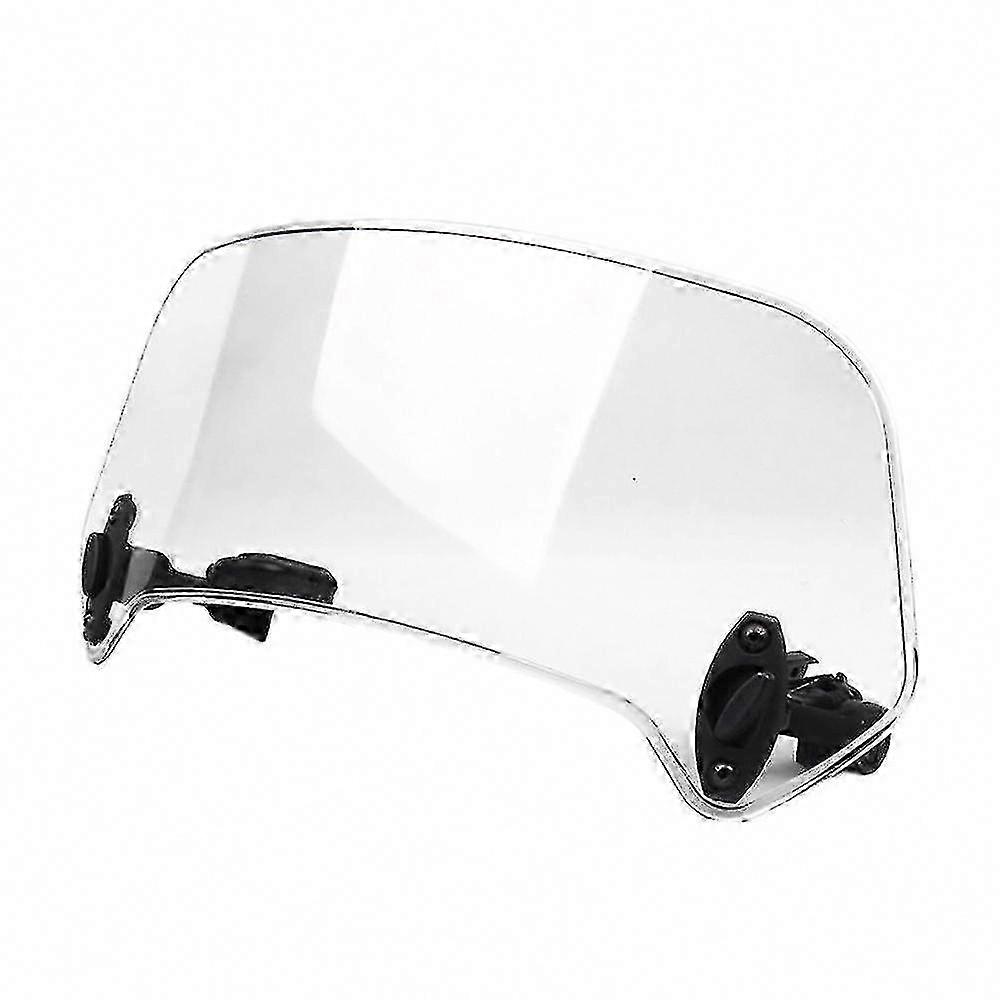 Transparent Universal Motorcycle Adjustable Windshield Extension Spoiler Air Deflector for Wind Protection