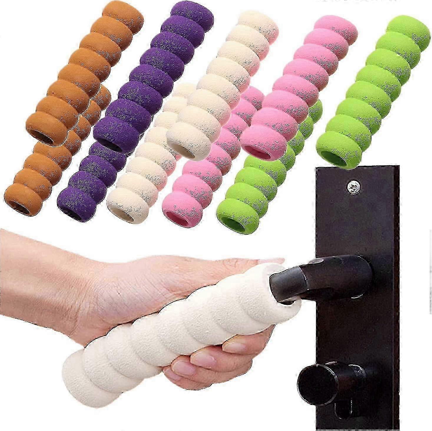 10 Pack Door Handle Buffer Foam Stops with Silicone Protectors 2025