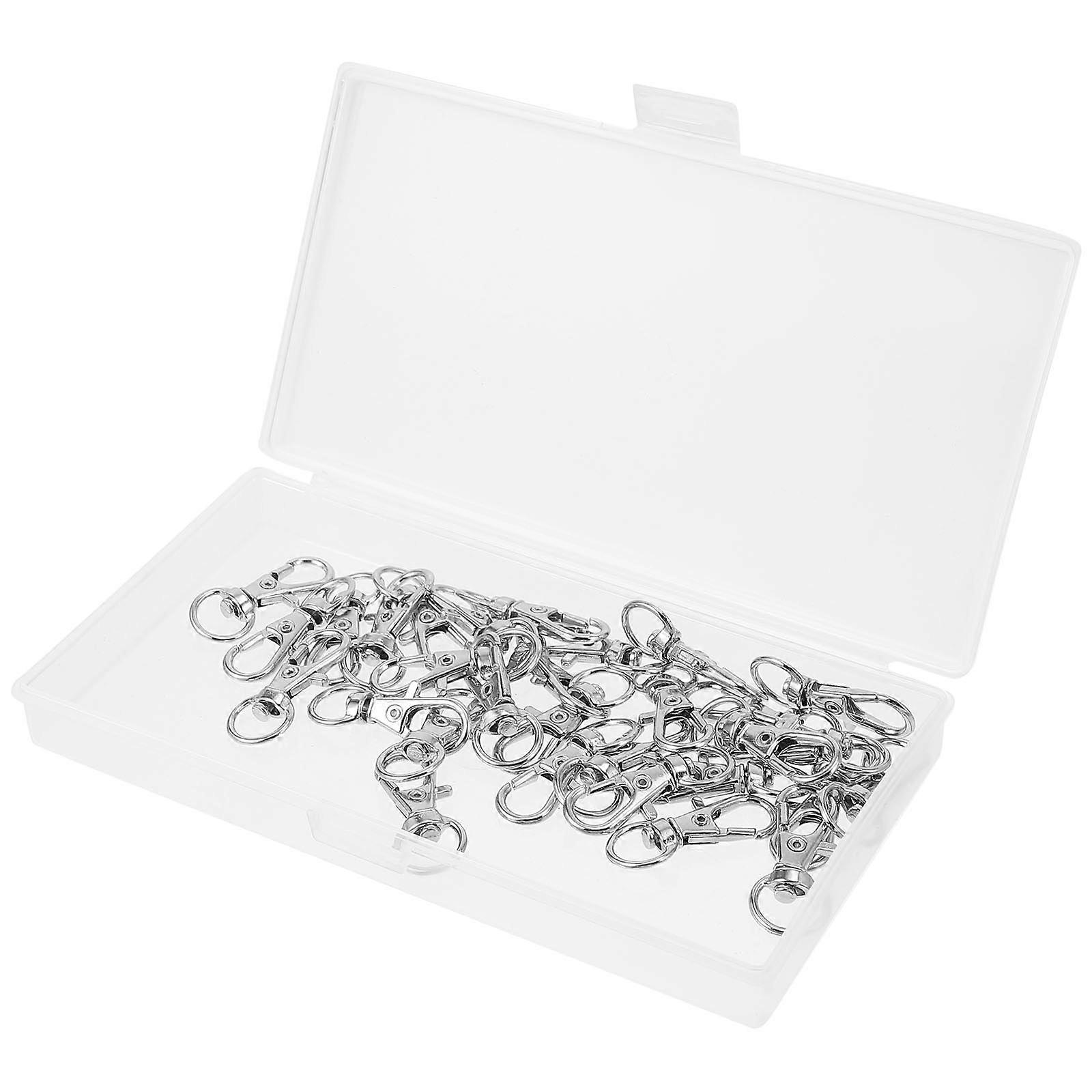 Swivel Snap Hook Lobster Clasp Metal Key Chain Hooks for Crafts 60Pcs