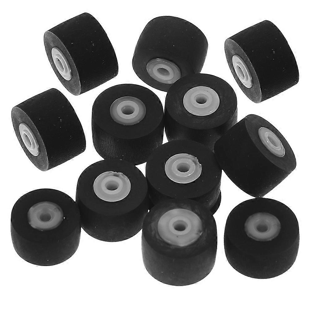 Cassette Tape Pinch Roller for Audio Replacement 60Pcs Black Plastic